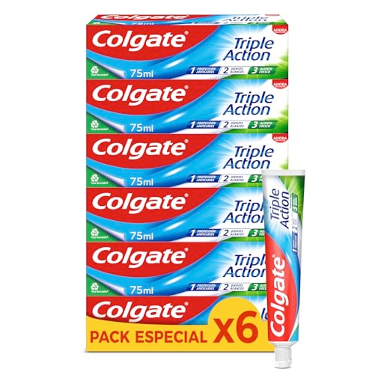 Colgate Drievoudig werkende tandpasta 6 stuks x 75 ml – Colgate