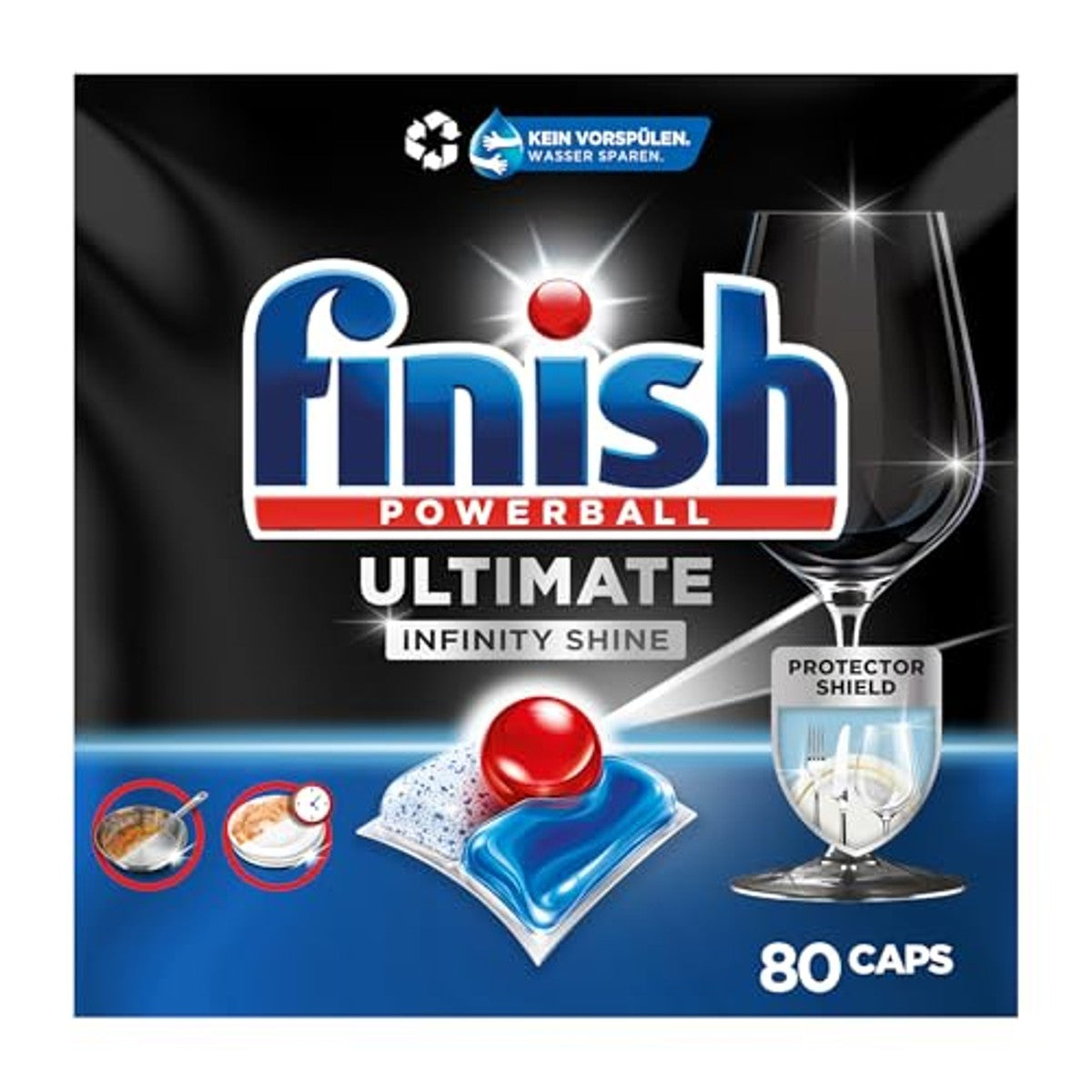 Finish Ultimate Infinity-glans-vaatwastabs 80 Finish Caps – foto 2