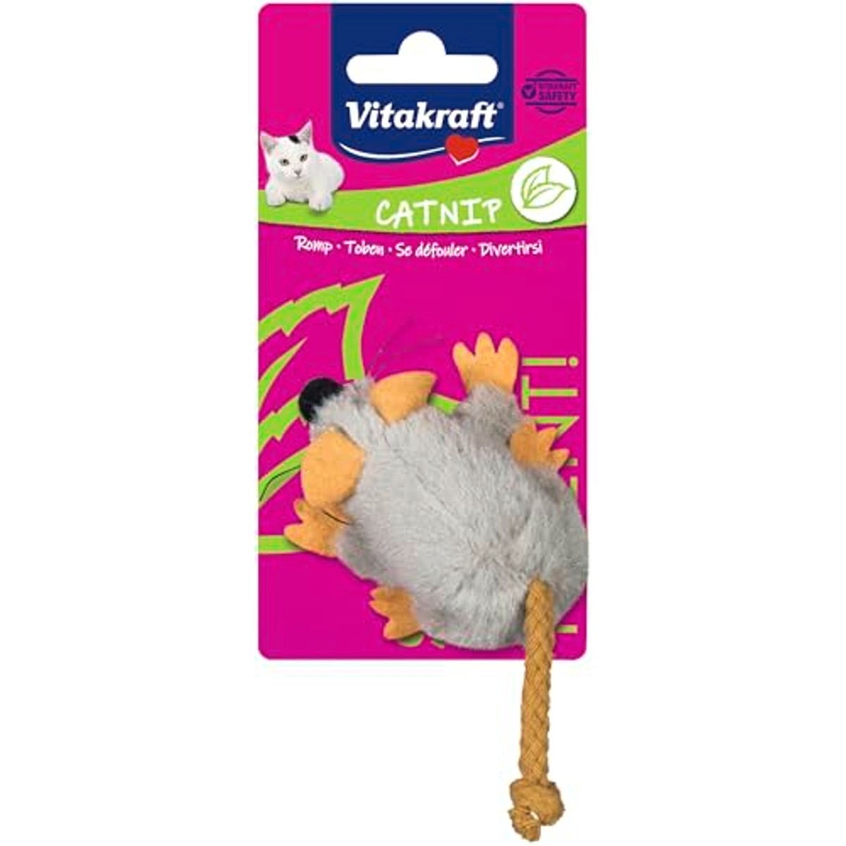 Vitakraft Pluche muis kattenspeelgoed met kattenkruid - 3-pack – foto 2