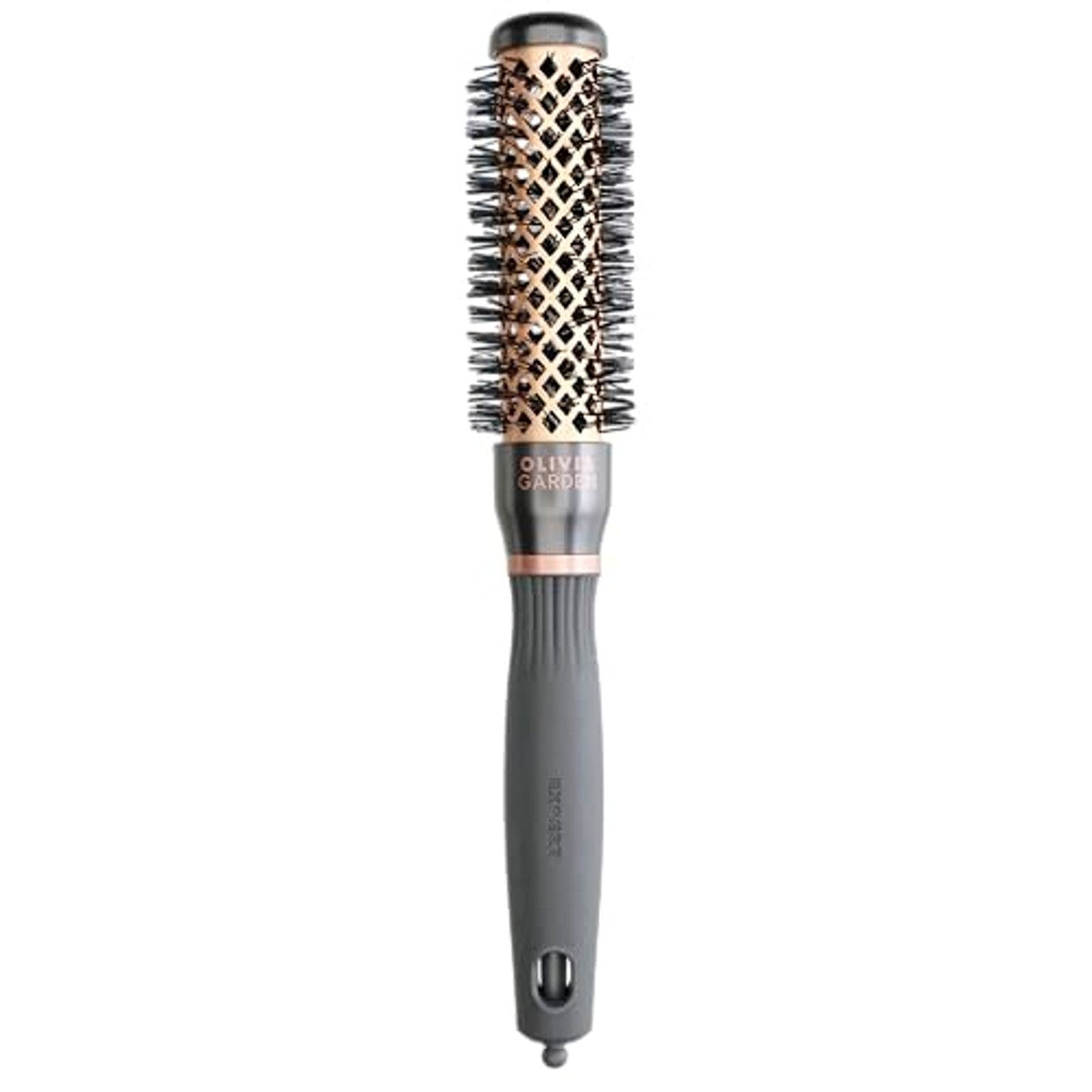 Olivia Garden Expert Blowout Heat Haarborstel, nylon, 25 mm, brons, krachtige föhn-haarborstel voor professionele verzorging en controle van dik, pluizig haar