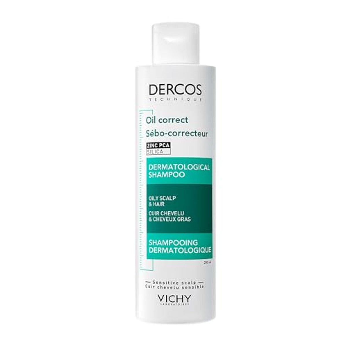Vichy Dercos Technique Oil Control Shampoo voor Vette Hoofdhuid 200 ml
