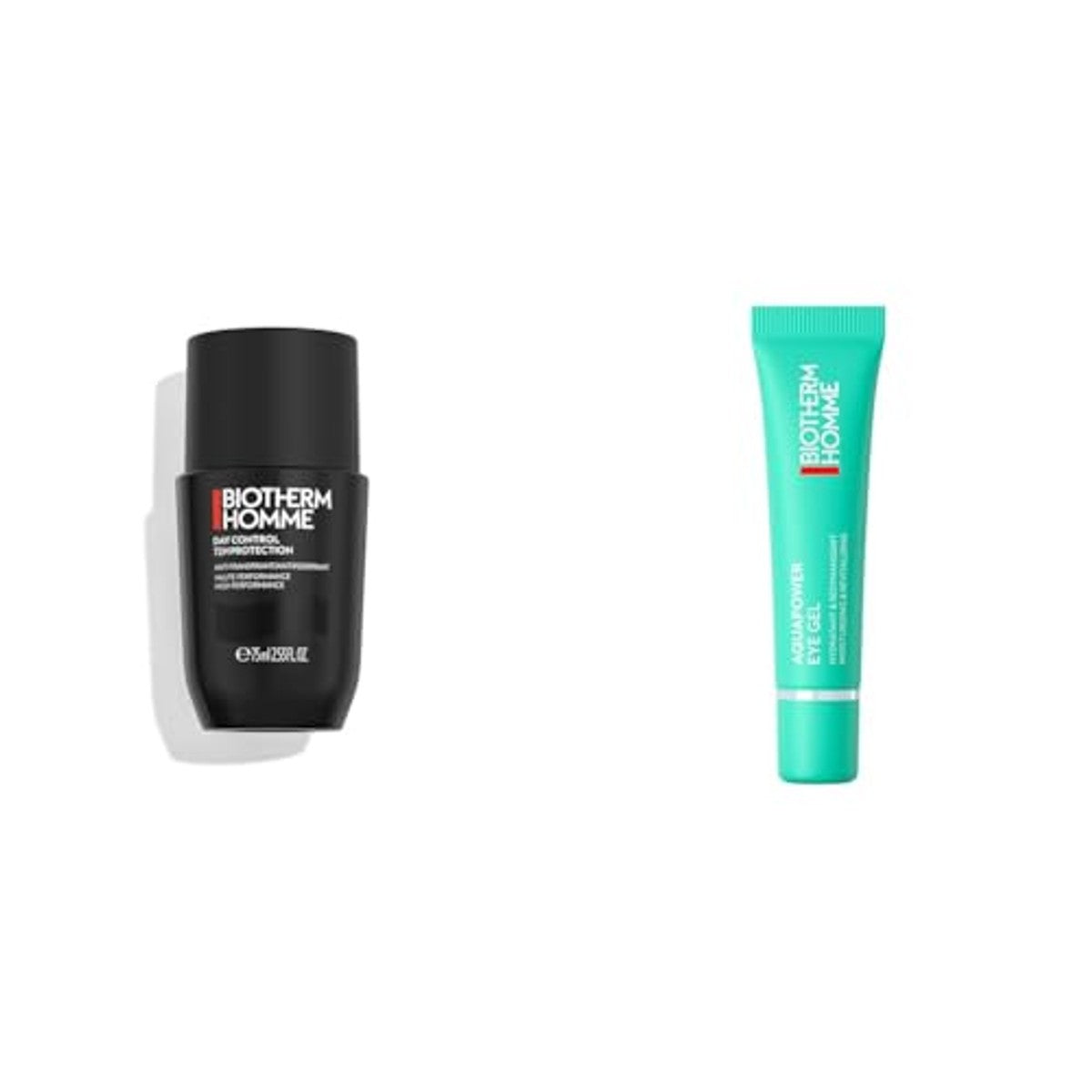 Biotherm Homme Verzorgingsset: Day Control 72H Deodorant Roll-On 75 ml & Aquapower Eye Gel 15 ml