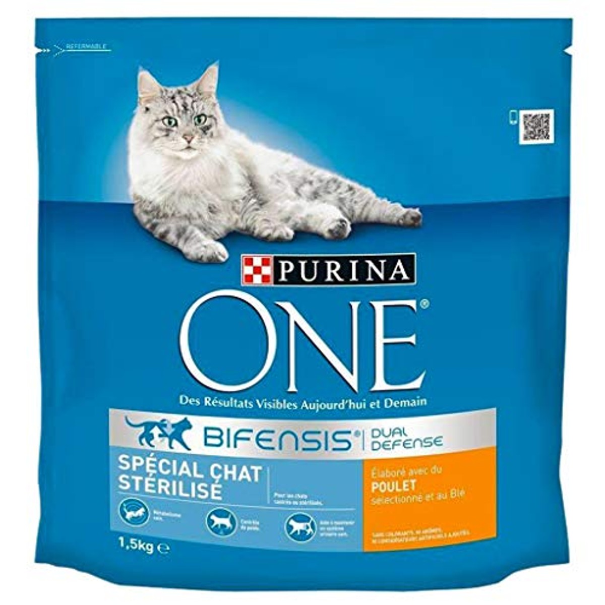 Purina One - Cat - Speciaal gesteriliseerde kat - Kip en Tarwe - 1.5 kg - Pak van 6 stuks – PURINA ONE