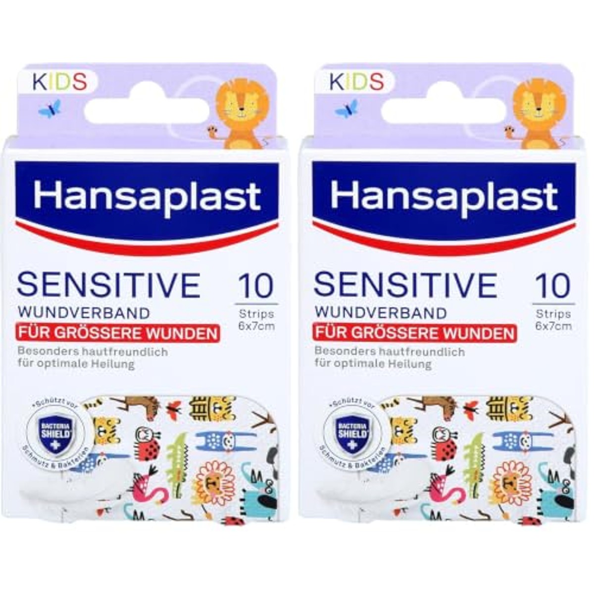 Hansaplast Sensitive Kids wondverband 2 x 10 pleisters (6 x 7 cm) – Beiersdorf