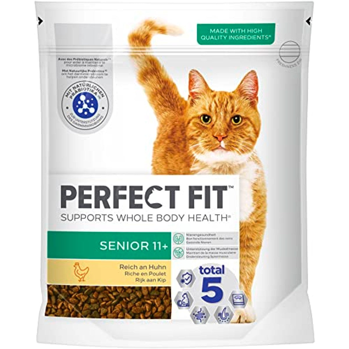 Perfect Fit Sensitive 1+ natvoer kattenvoer kip en zalm 3x4x85 g - 3-pack