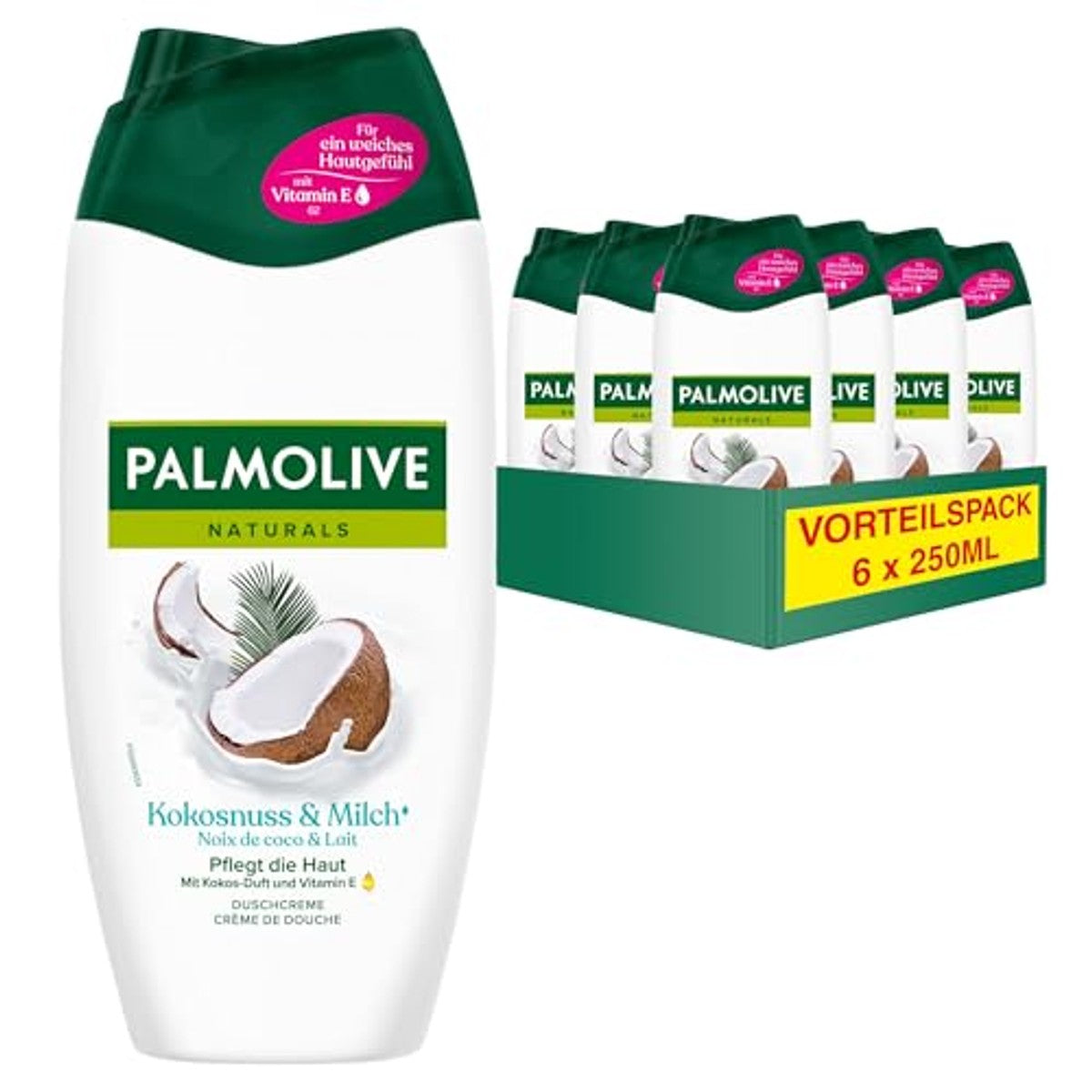 Palmolive Naturals Kokosnoot & Melk douchecrème 6 x 250 ml – Palmolive