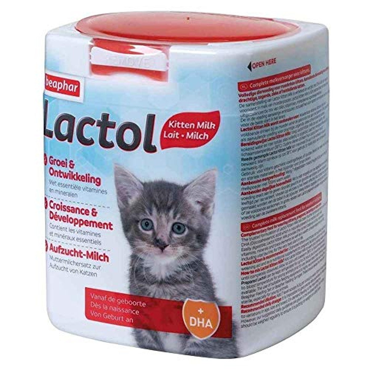 Beaphar Lactol kittenmelk moedermelkvervanger, 500 g - 6-pack