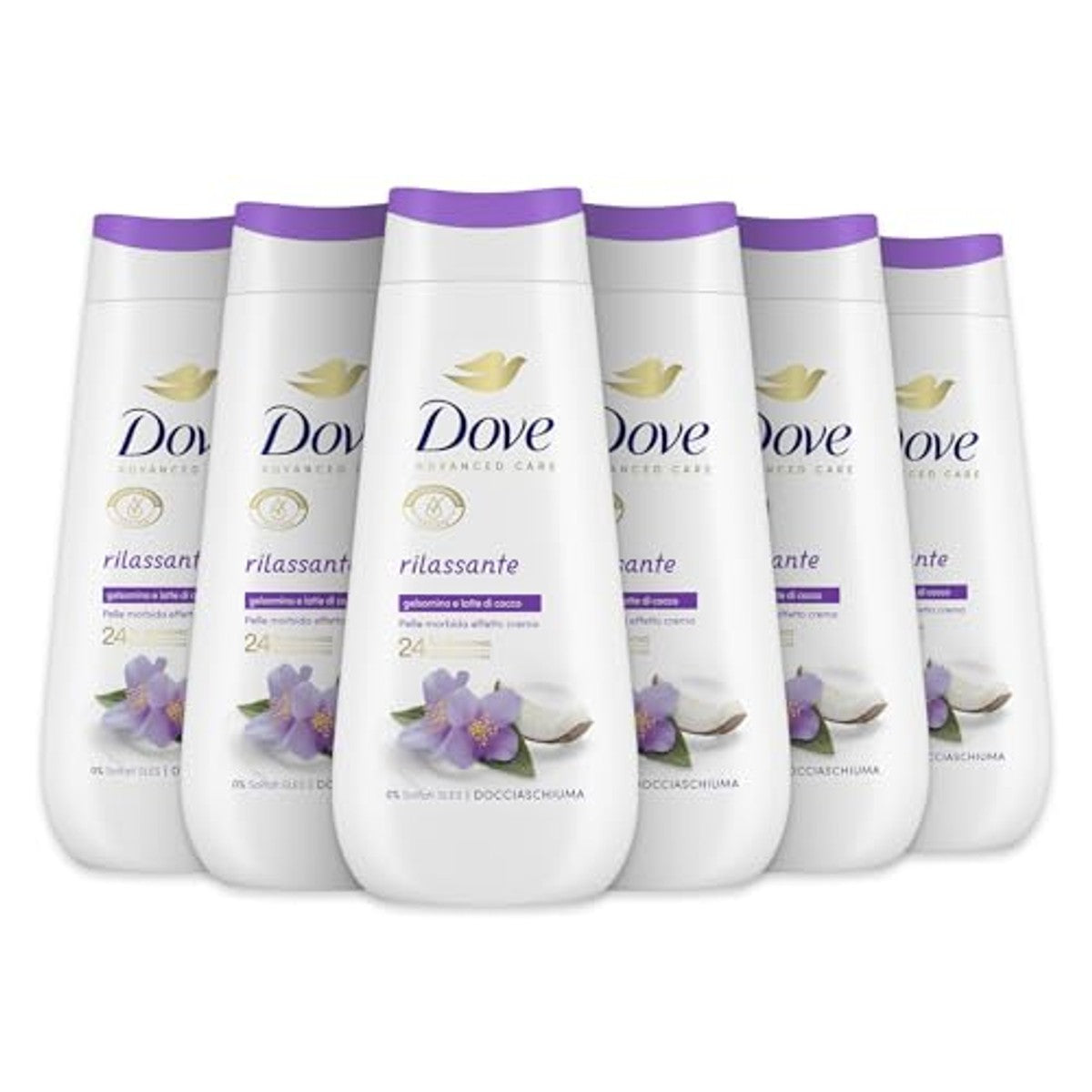 Dove Badschuim Ontspanning Bad- en Douchegel 3 x 225 ml - Voordeelverpakking