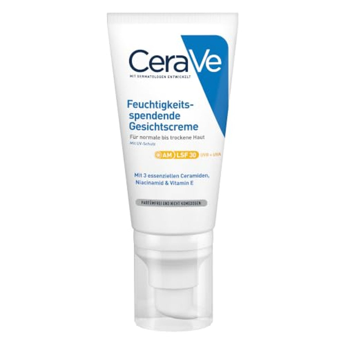 CeraVe Hydraterende Gezichtscrème met SPF 30, Kalmerende Dagcrème 50 ml