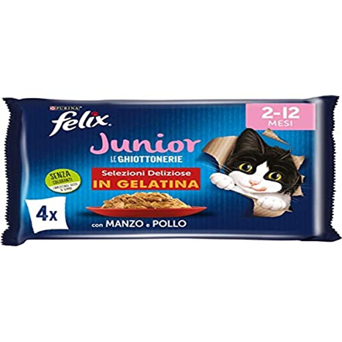 Felix Junior natvoer kattenvoer rund & kip 48 x 85 g – foto 2