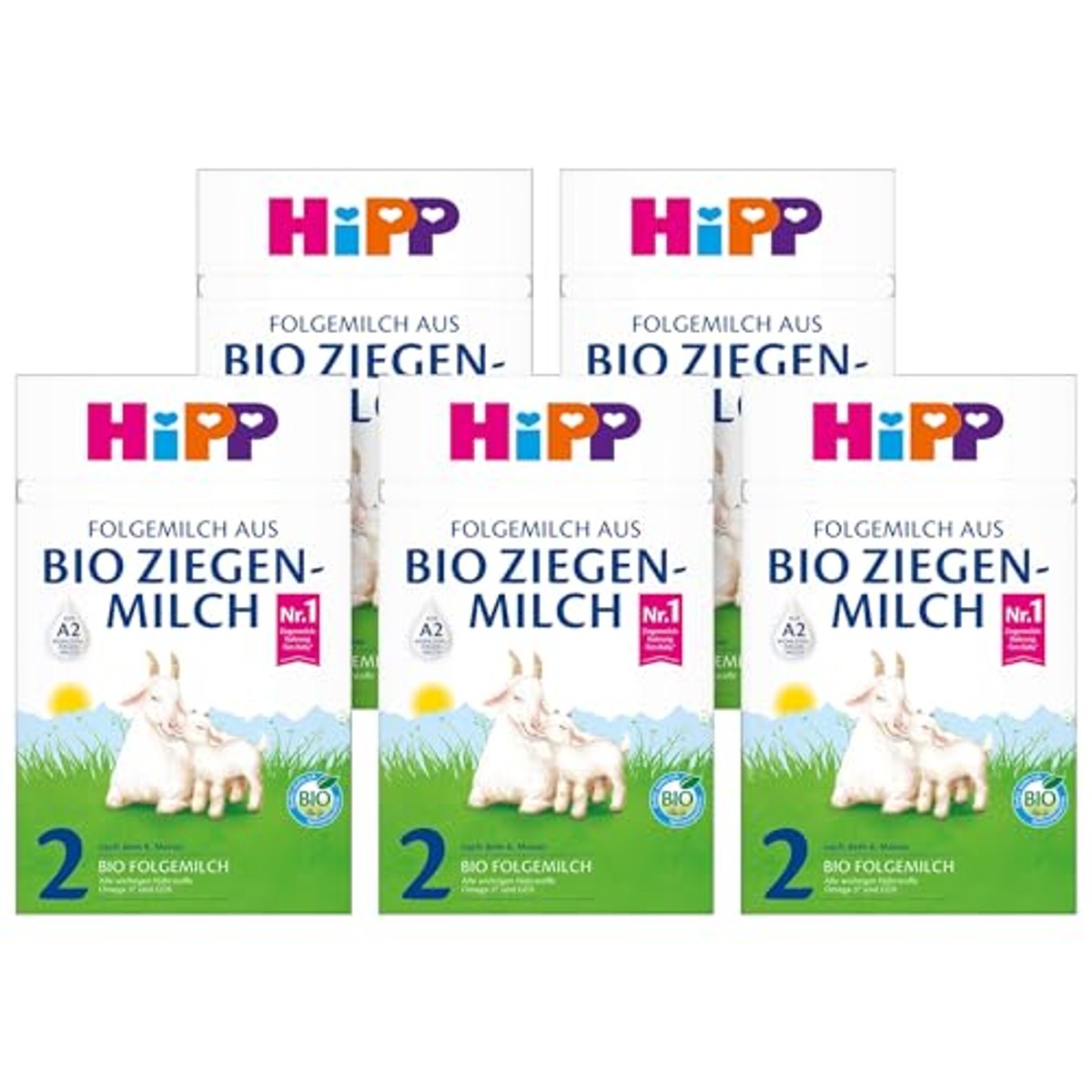 HiPP 2 opvolgmelk biologische geitenmelk 5 x 400 g – HiPP