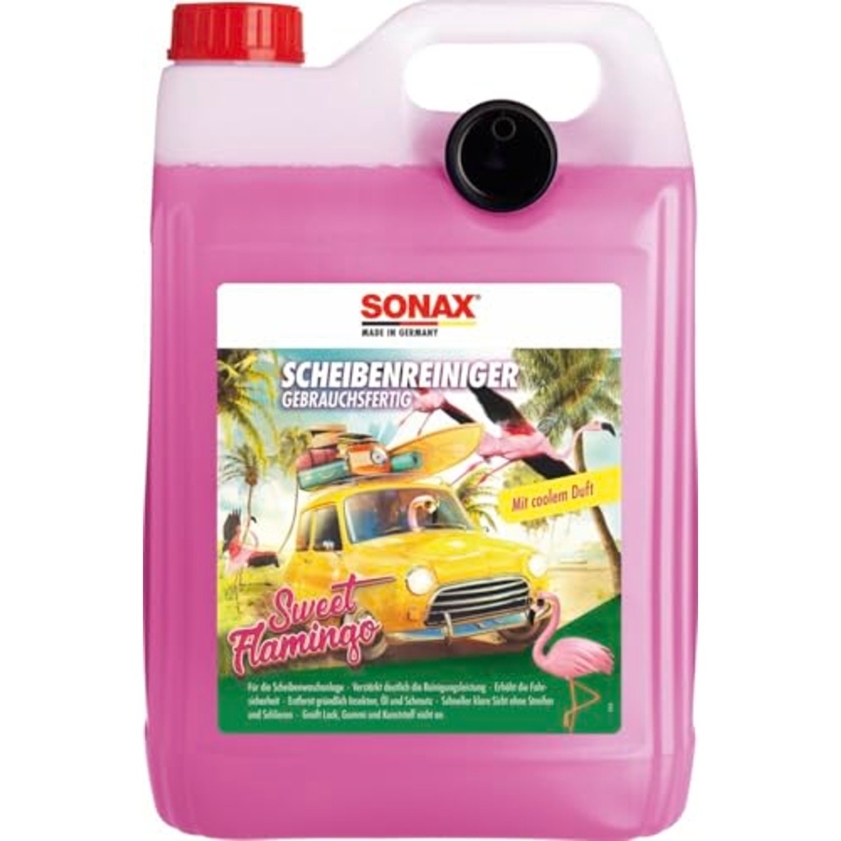 SONAX Ruitenreiniger gebruiksklaar Sweet Flamingo 3 x 5 liter - Voordeelverpakking
