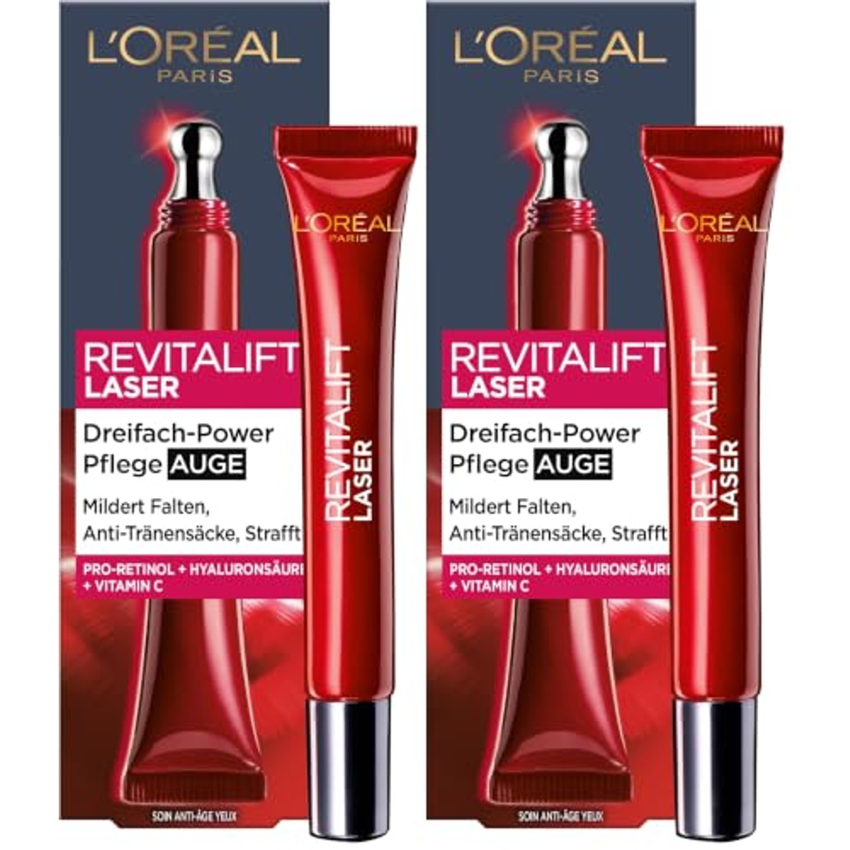 L'Oréal Paris Revitalift Laser X3 Oogcrème 15 ml (2 stuks) – L'Oréal Paris