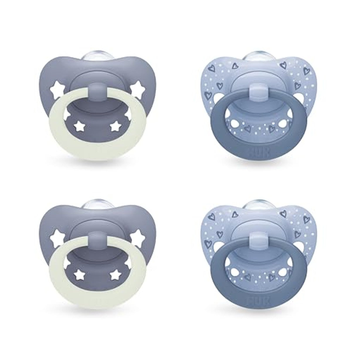 NUK First Choice Classic Day & Night fopspeen 0-6 maanden 4 stuks – NUK