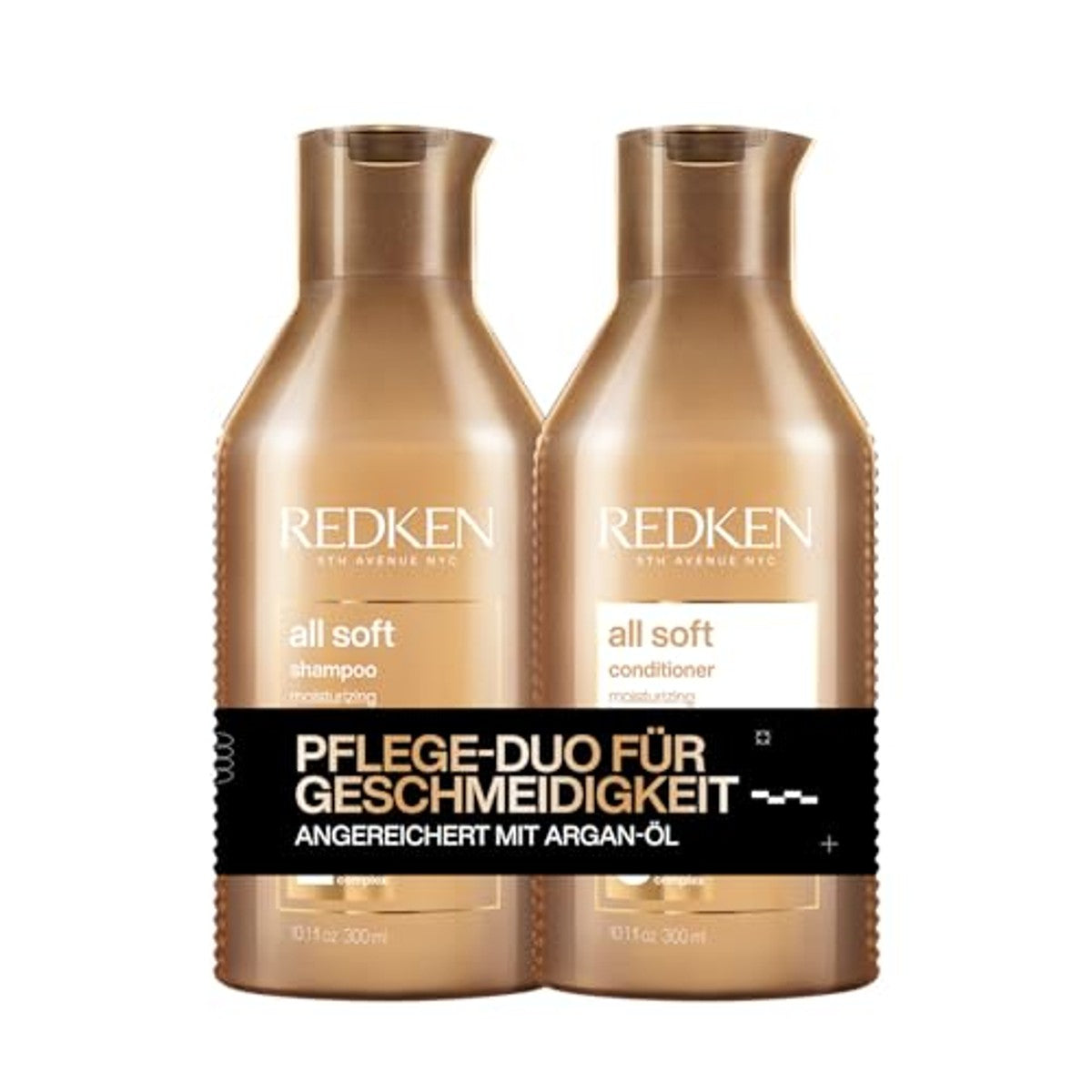 Redken All Soft Verzorgingsset Hydraterende Shampoo & Conditioner Set 300 ml - 3-pack