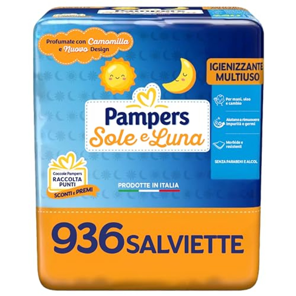 Pampers Doeken zon en maan met kamille, 936 doekjes – Pampers