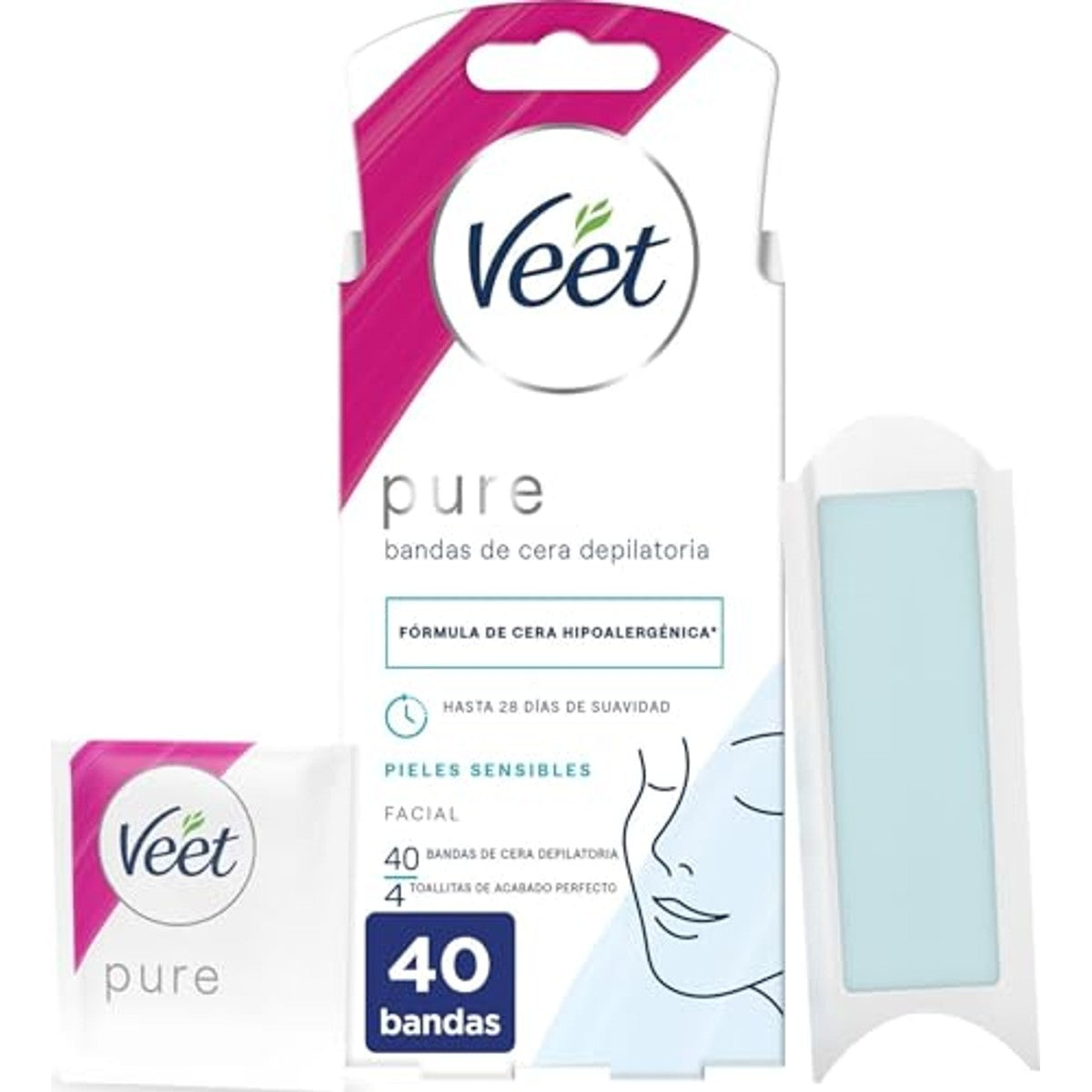 Veet Easy-Gel Waxbanden Normale Huid 3 x 20 stuks - Voordeelverpakking