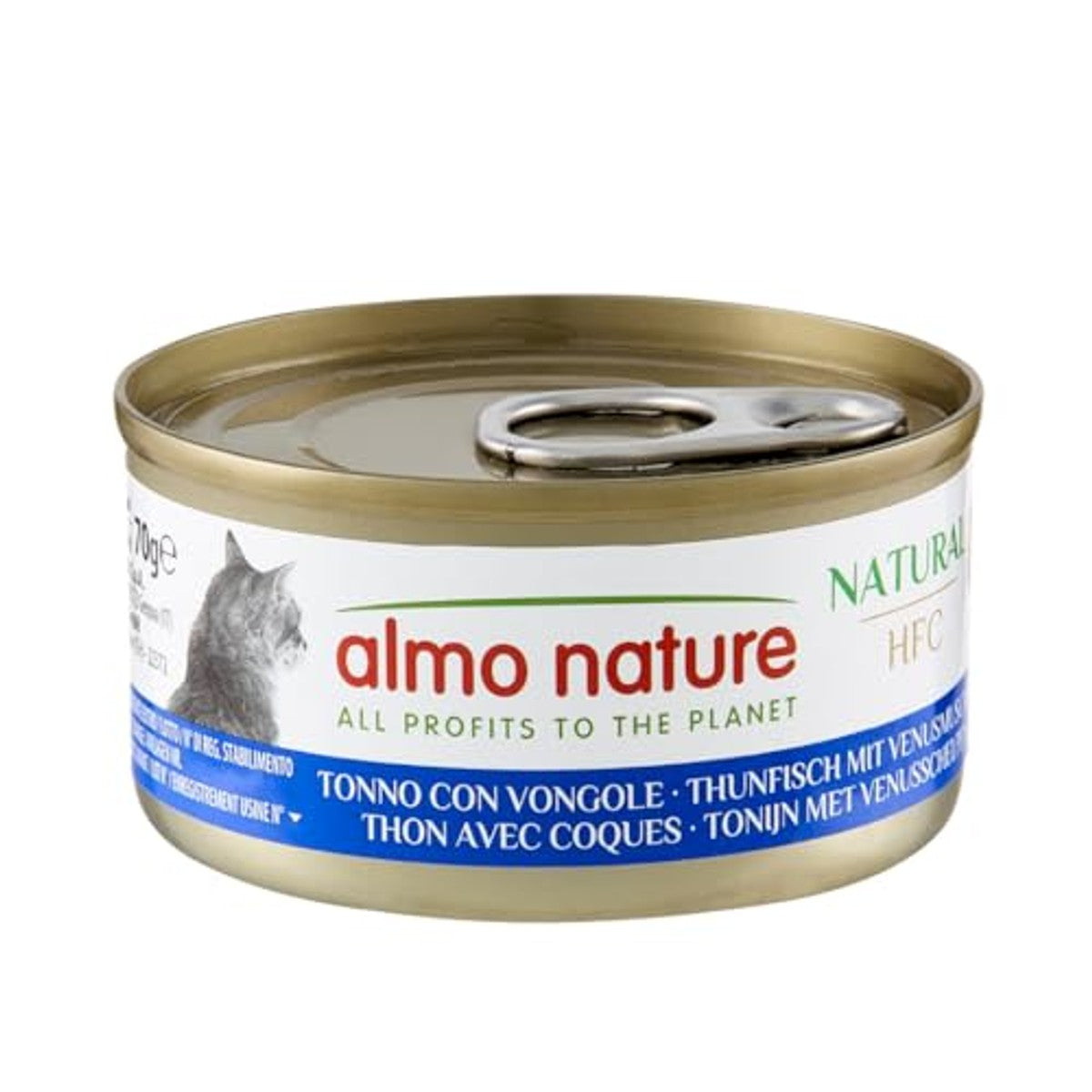 Almo Nature HFC Natural Kattenvoer Tonijn met Venusschelpen 24 x 70 g - 6-pack