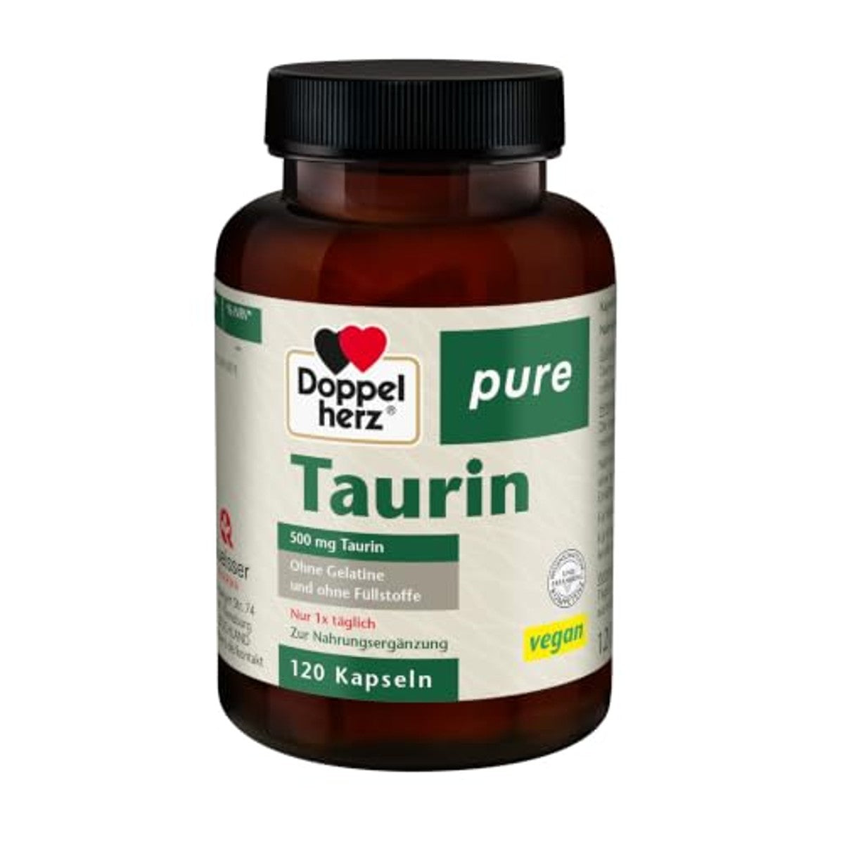 Doppelherz Pure Taurine Voedingssupplement 120 Capsules - 6-pack