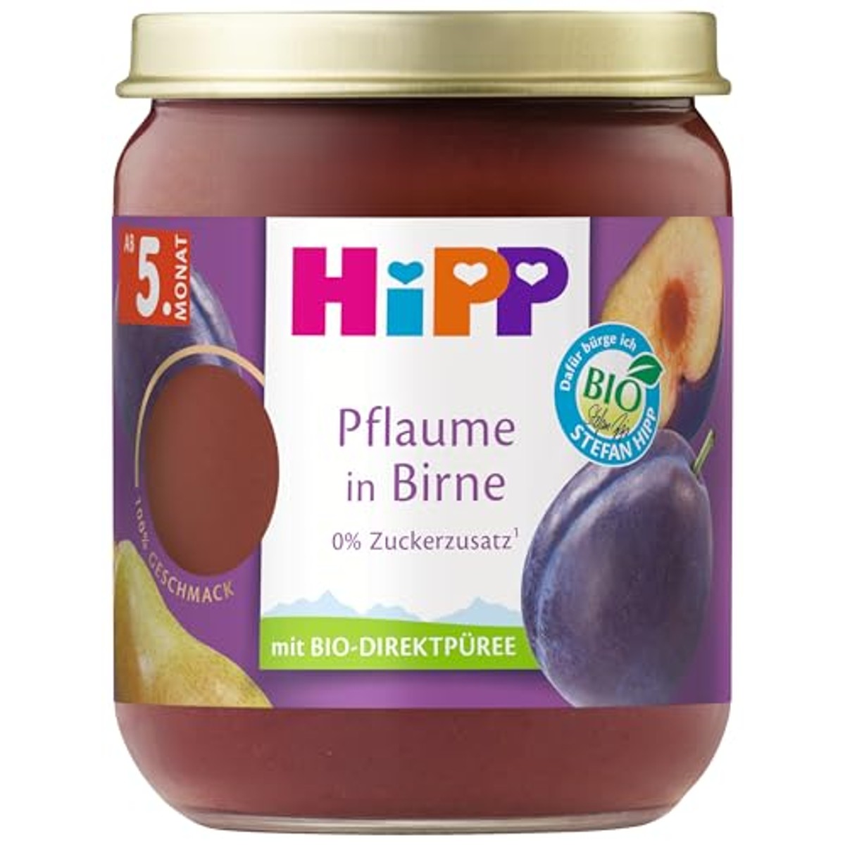 HiPP Biologische pruim in peer 6 x 160 g – HiPP