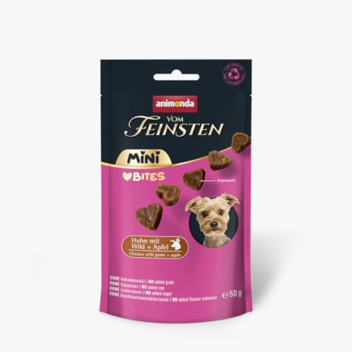 animonda vom Feinsten Mini Love Bites hondensnack wild & appel 10 x 50 g - 6-pack