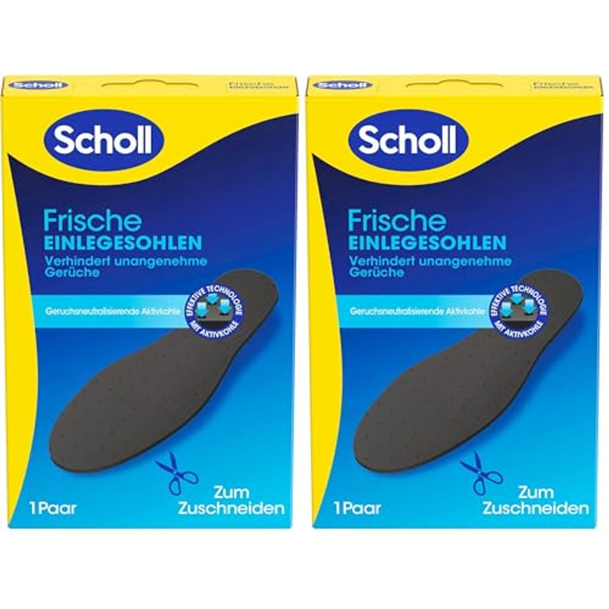 Dr. Scholl's Fresh inlegzolen 36-46 1 paar zwart - 6-pack