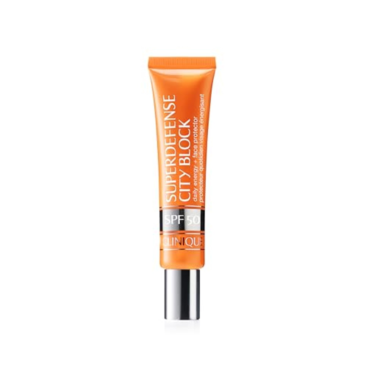 Clinique Superdefense City Block Broad Spectrum SPF 50 Daily Energy + Face Protector | Veelzijdige bescherming tegen de zon die de huid de hele dag beschermt | licht + transparant + flexibel, 40 ml – Clinique