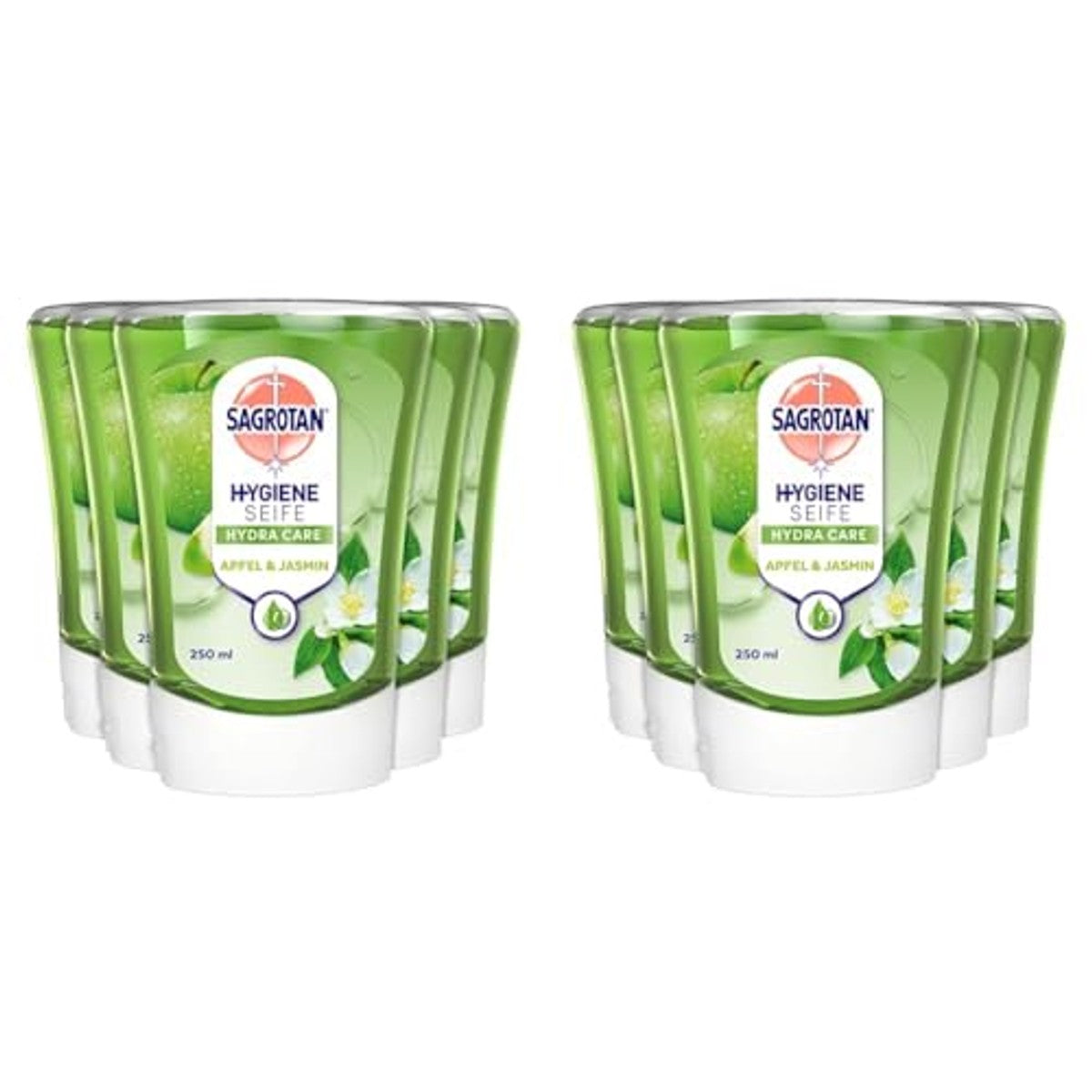 Sagrotan No-Touch navulling appel en jasmijn 2 x 5 x 250 ml - 3-pack