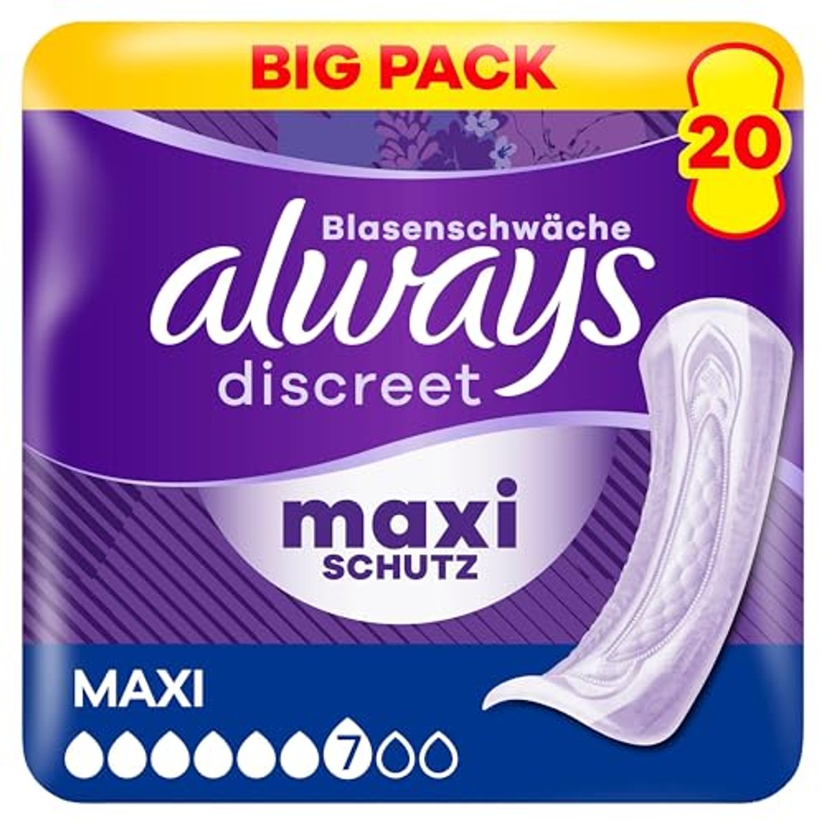 Always Discreet Maxi Inlegkruisjes 20 stuks – Always Discreet