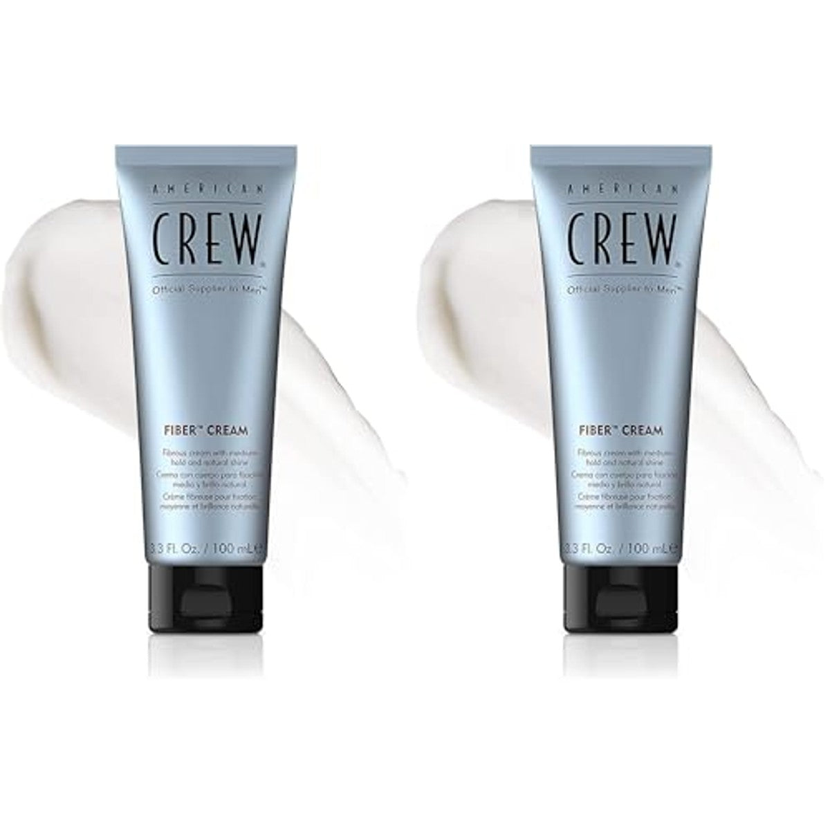 American Crew Fiber Cream Stylingcrème 100 ml (Verpakking van 2) - 3-pack