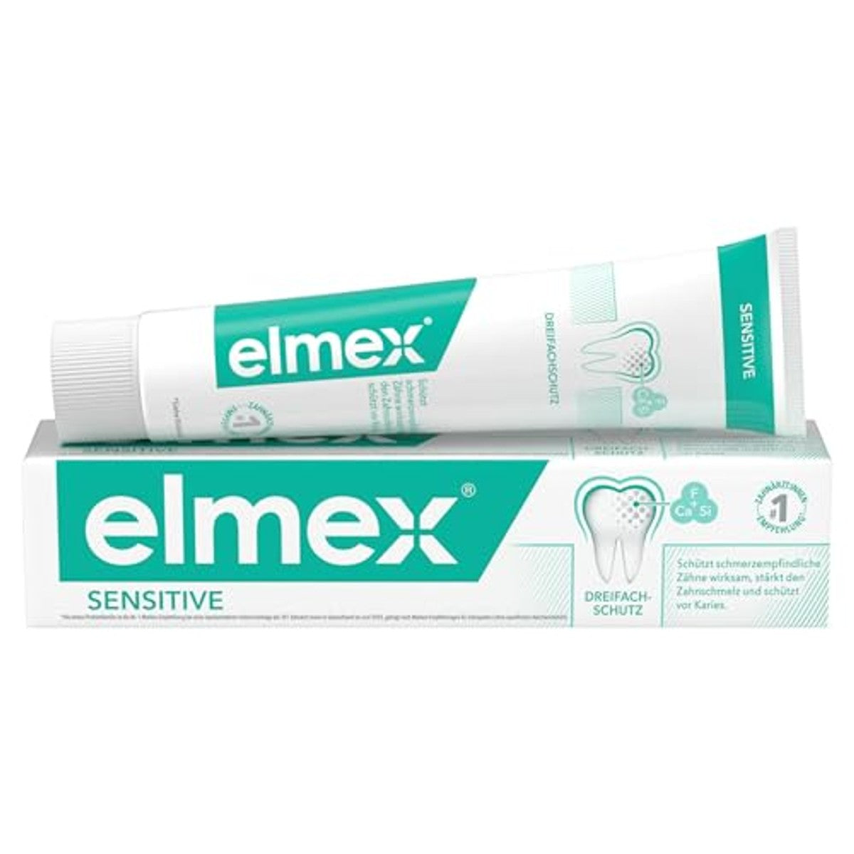 ELMEX Sensitive Tandpasta voor pijngevoelige tanden 6 x 75 ml - Voordeelverpakking