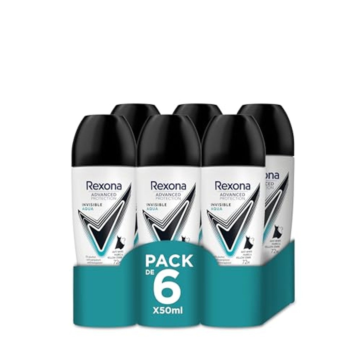 Rexona Invisible Aqua Advanced Protection 6 x 50 ml – Rexona