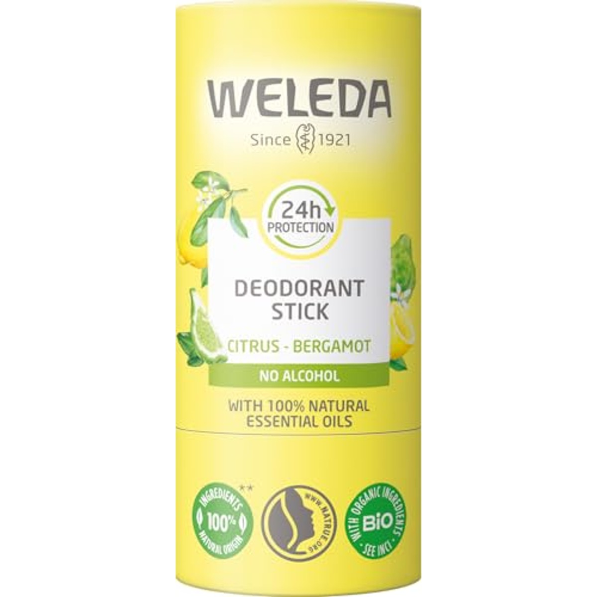 Weleda Bio 24h Deodorant Stick Citrus & Bergamot - 6-pack