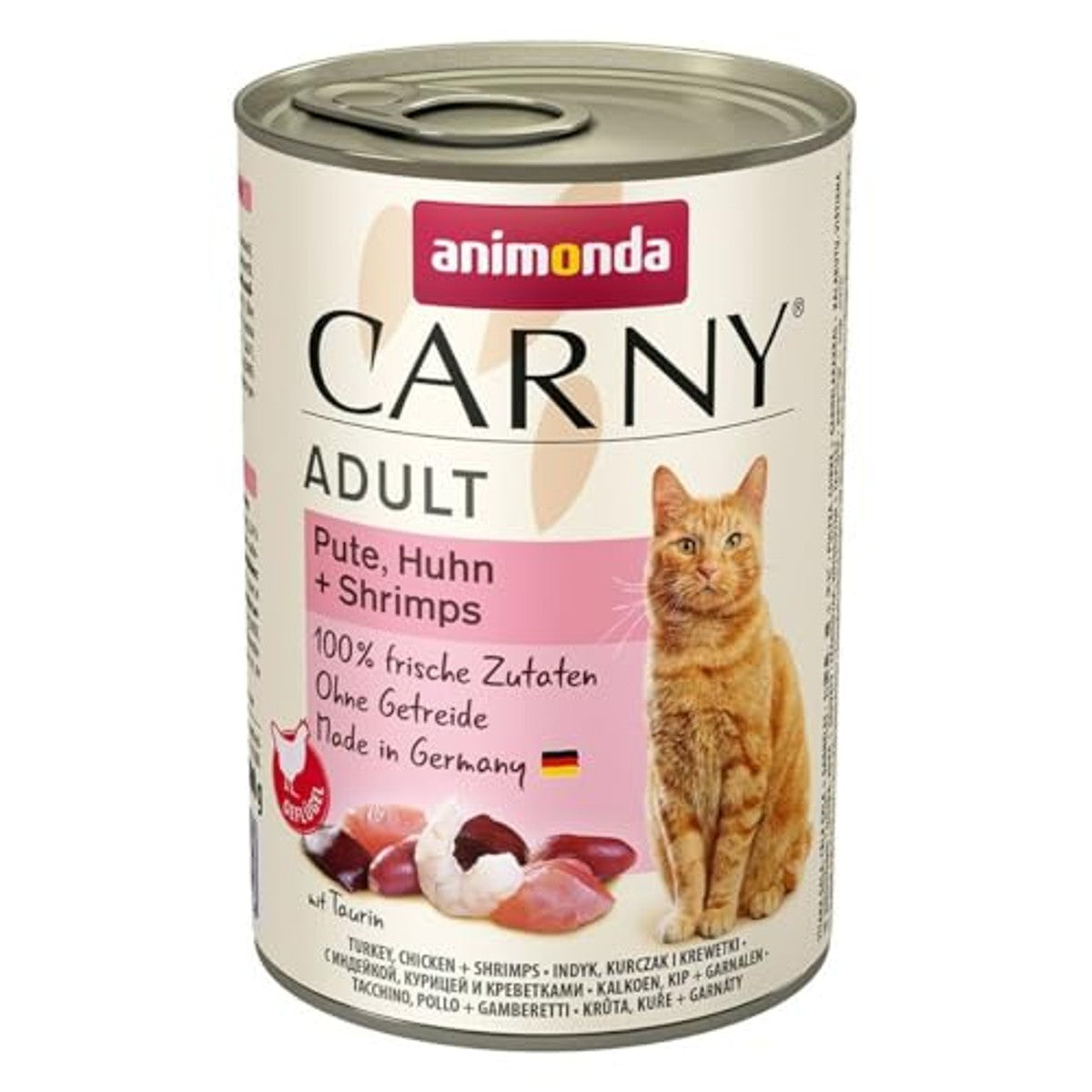 animonda Carny natvoer kattenvoer kalkoen + kip + garnalen 400 g - 3-pack