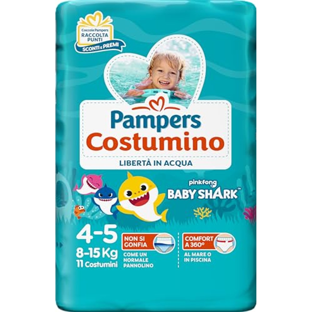 Pampers the costumo 22 luiers maat 4 (8) 3 x 15 kg - Voordeelverpakking