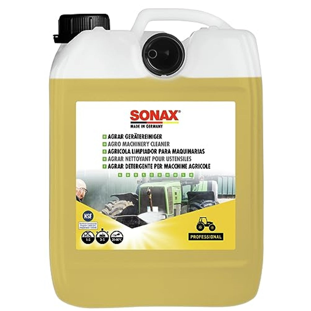 SONAX AGRAR apparaatreiniger 6 x 5 liter - Voordeelverpakking – foto 2