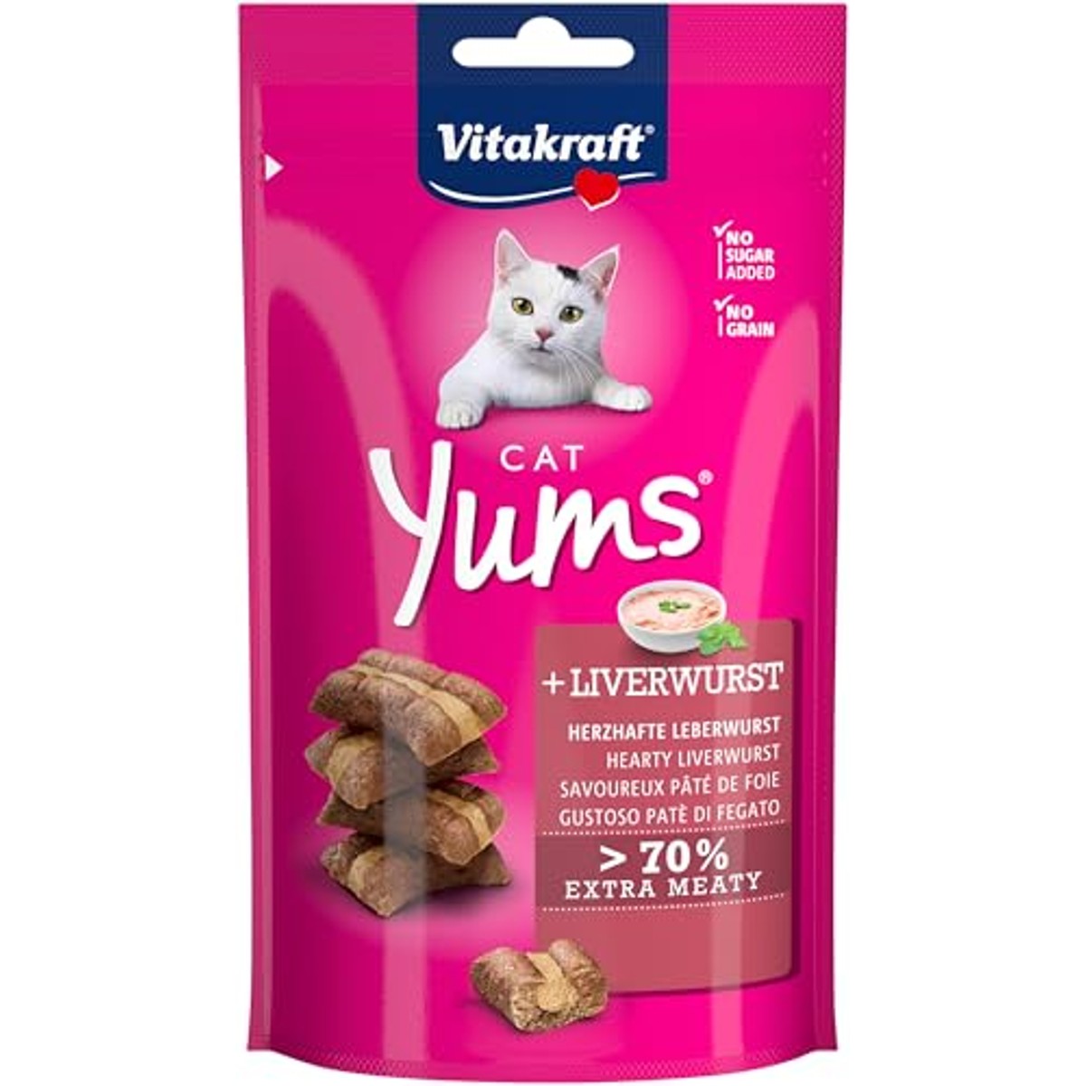 Vitakraft Cat Yums kattensnack leverworst 1 x 40 g - 6-pack – foto 2
