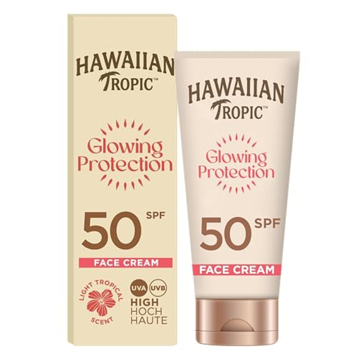 HAWAIIAN Tropic Glowing Protection Face Cream SPF 50 6 x 50 ml - Voordeelverpakking