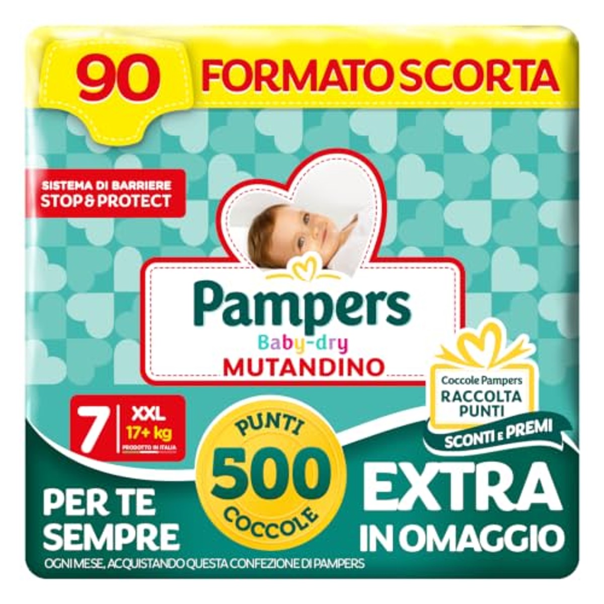 Pampers Baby Dry Windelhöschen XXL maat 7 (17+ kg), 90 Windeln – Pampers