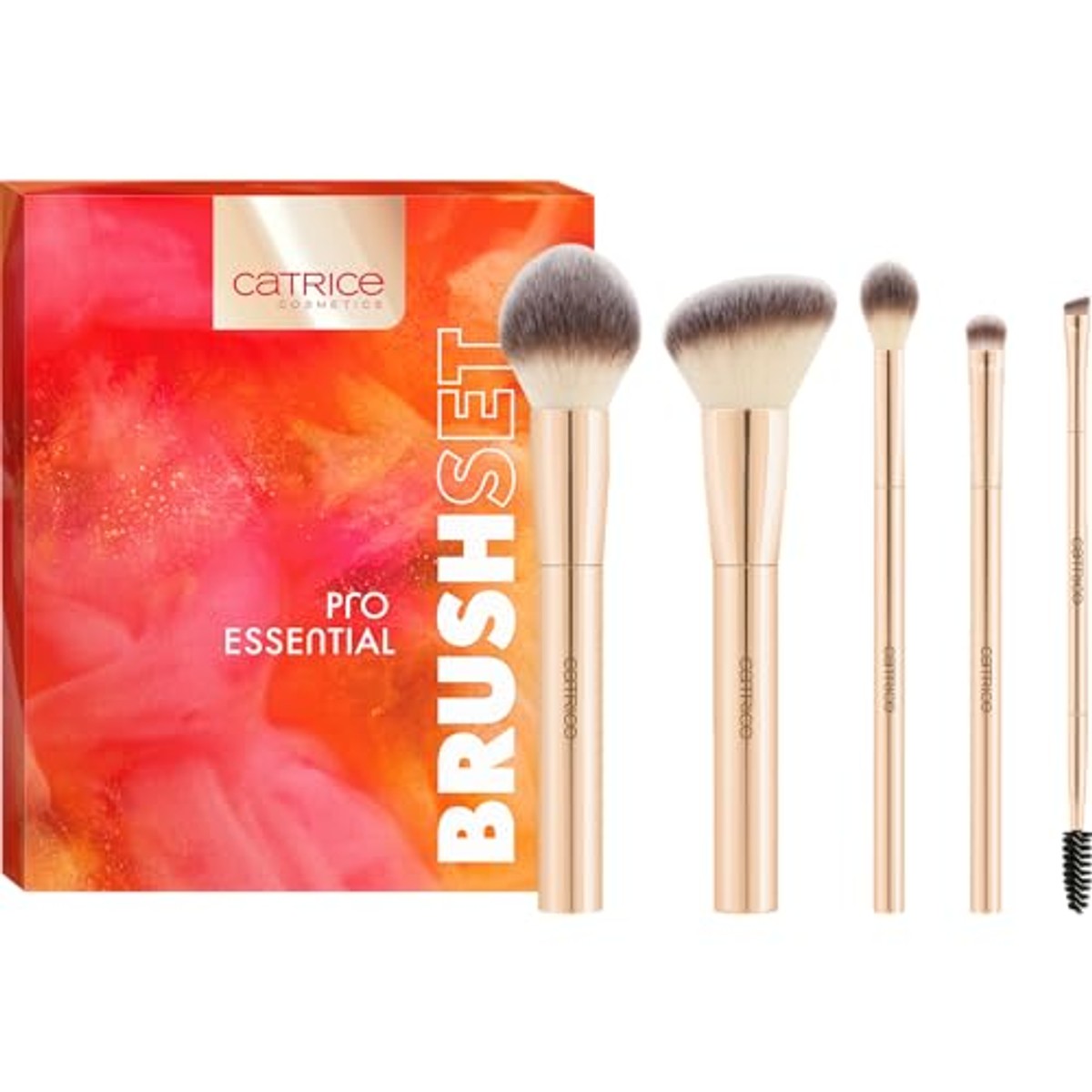Catrice Cosmetics Pro Essential Brush Set goud 5 stuks - 3-pack