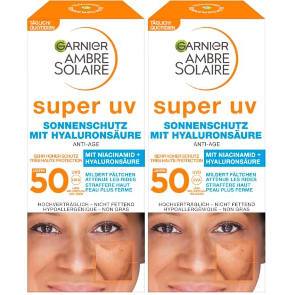 Garnier Ambre Solaire Anti-Age UV SPF 50 3 x 50 ml - Voordeelverpakking