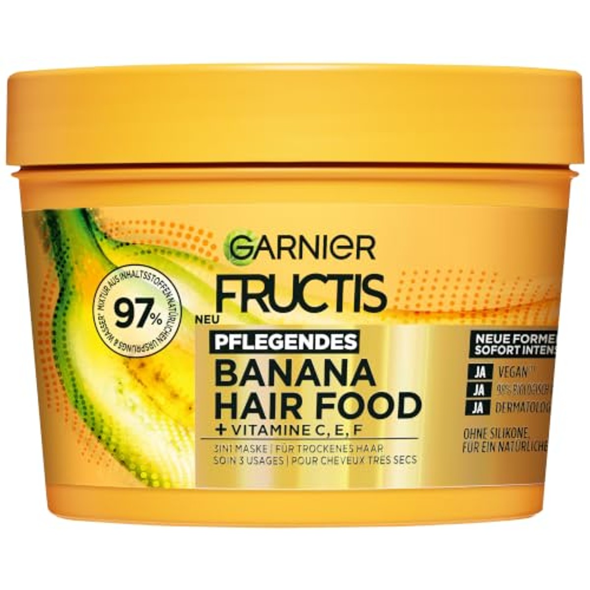 Garnier Fructis Hair Food Banana 3-in-1 haarmasker 6 x 400 ml - Voordeelverpakking