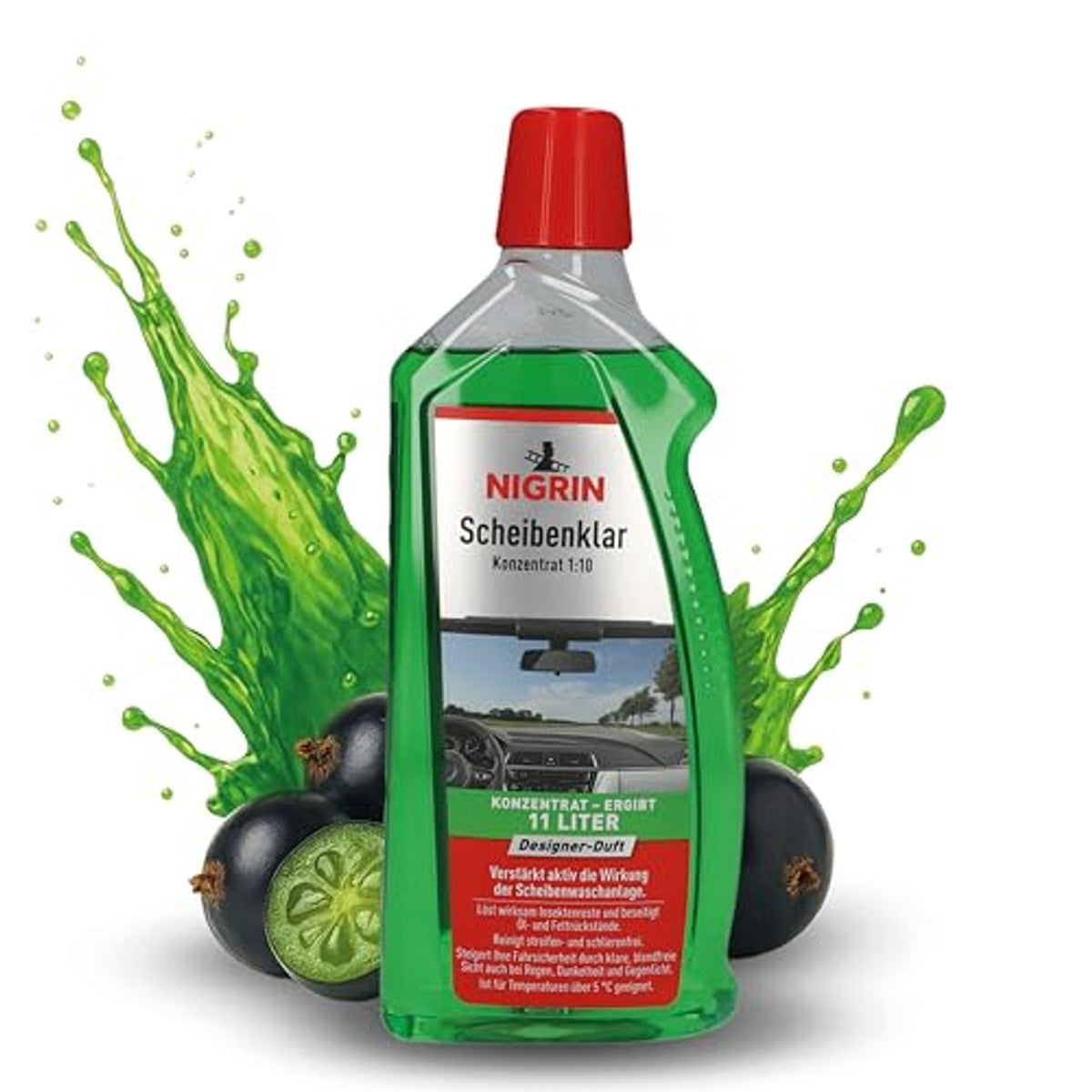 NIGRIN Ruitensproeiervloeistofconcentraat 1:10 1 liter – foto 2