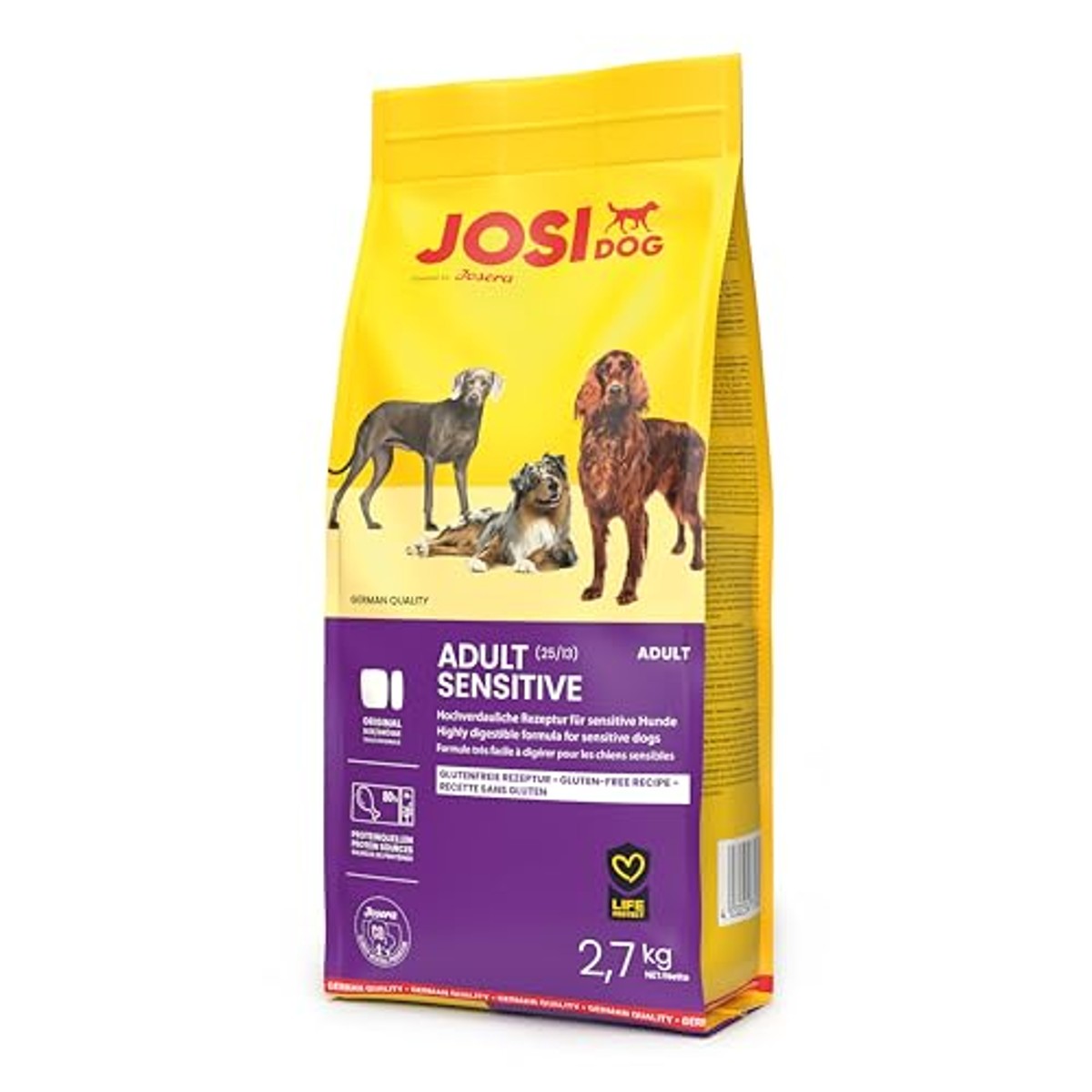 JosiDog Adult Sensitive droogvoer hond gevogelte 2,7 kg - 6-pack