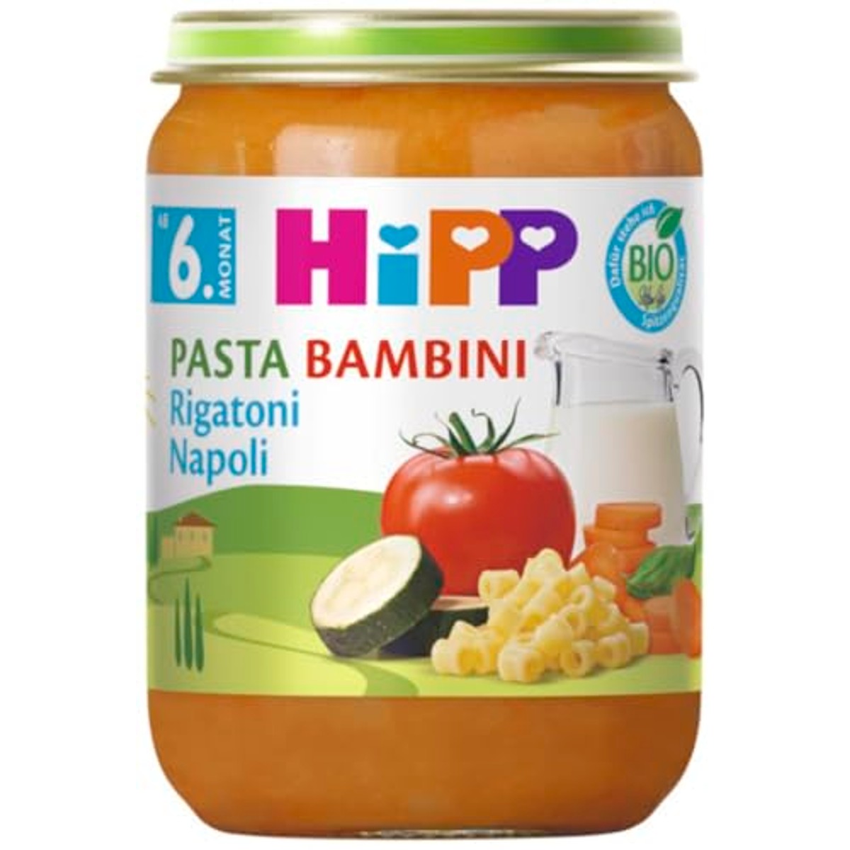 HiPP Bio Pasta Bambini Rigatoni Napoli 6 x 190g – HiPP
