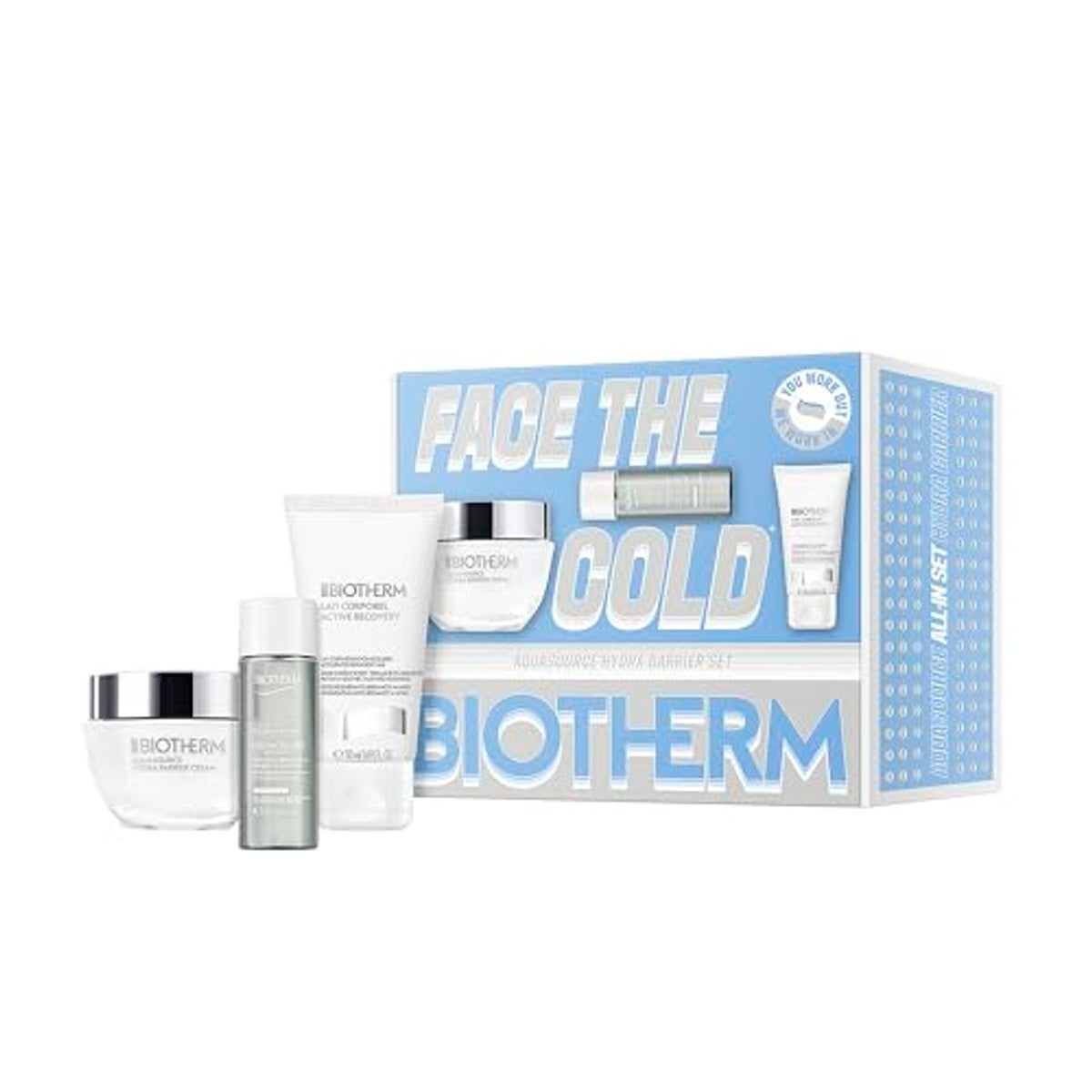 Biotherm Aquasource Hydra Barrier Set (Cream 50 ml, Eau Micellaire 30 ml & Corporel 50 ml)
