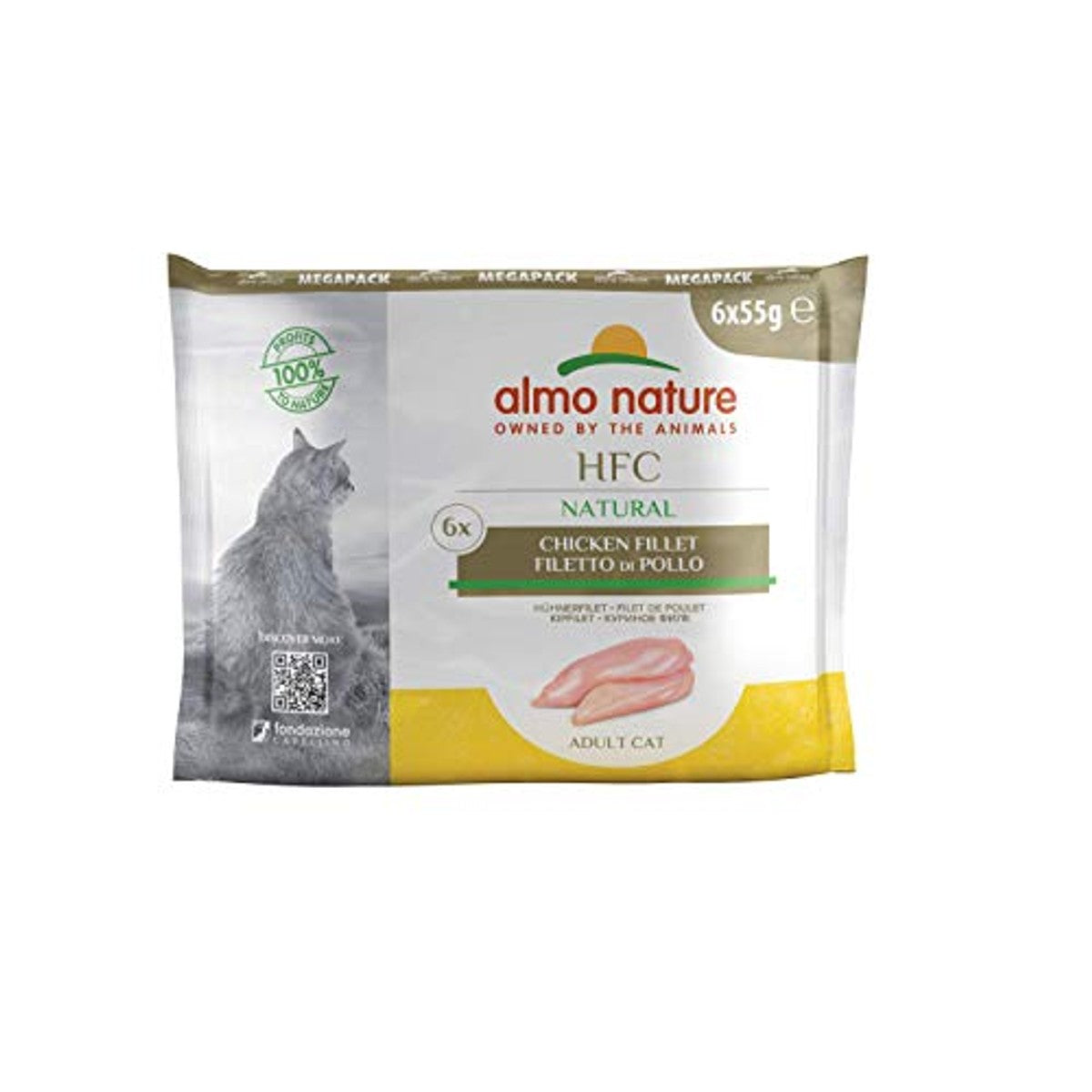 almo nature HFC Natural Megapack kattenvoer nat - kippenfilet 6-pack (6 x 55g) – almo nature