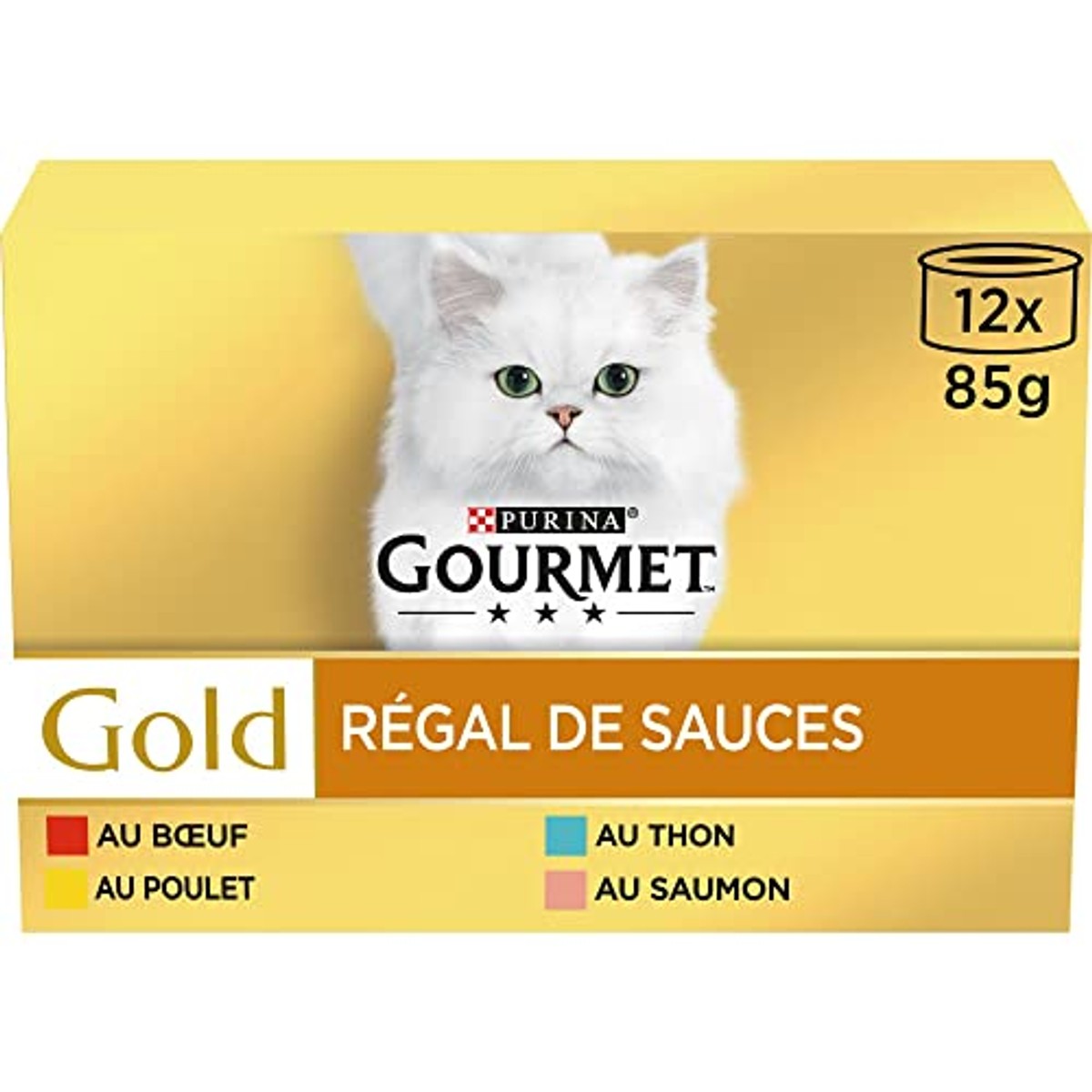 Gourmet Gouden Sausrek natvoer kattenvoer div. smaken 12 x 85 g - 6-pack
