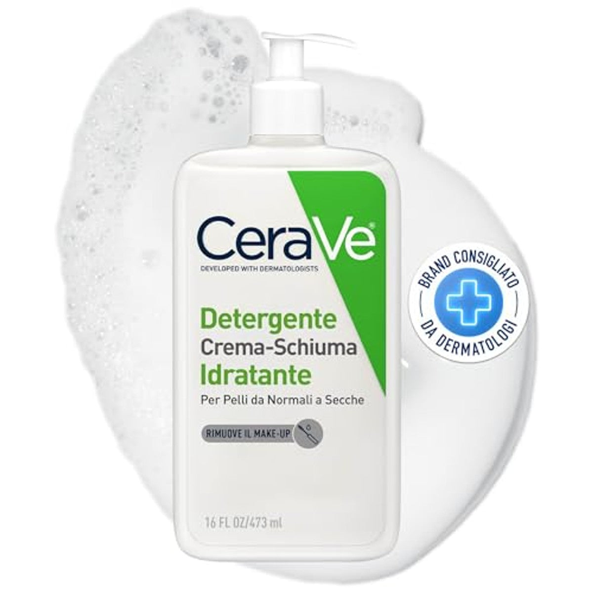 CeraVe Hydraterende Reinigingscrème-Schuim voor Normale tot Droge Huid 473 ml - 6-pack
