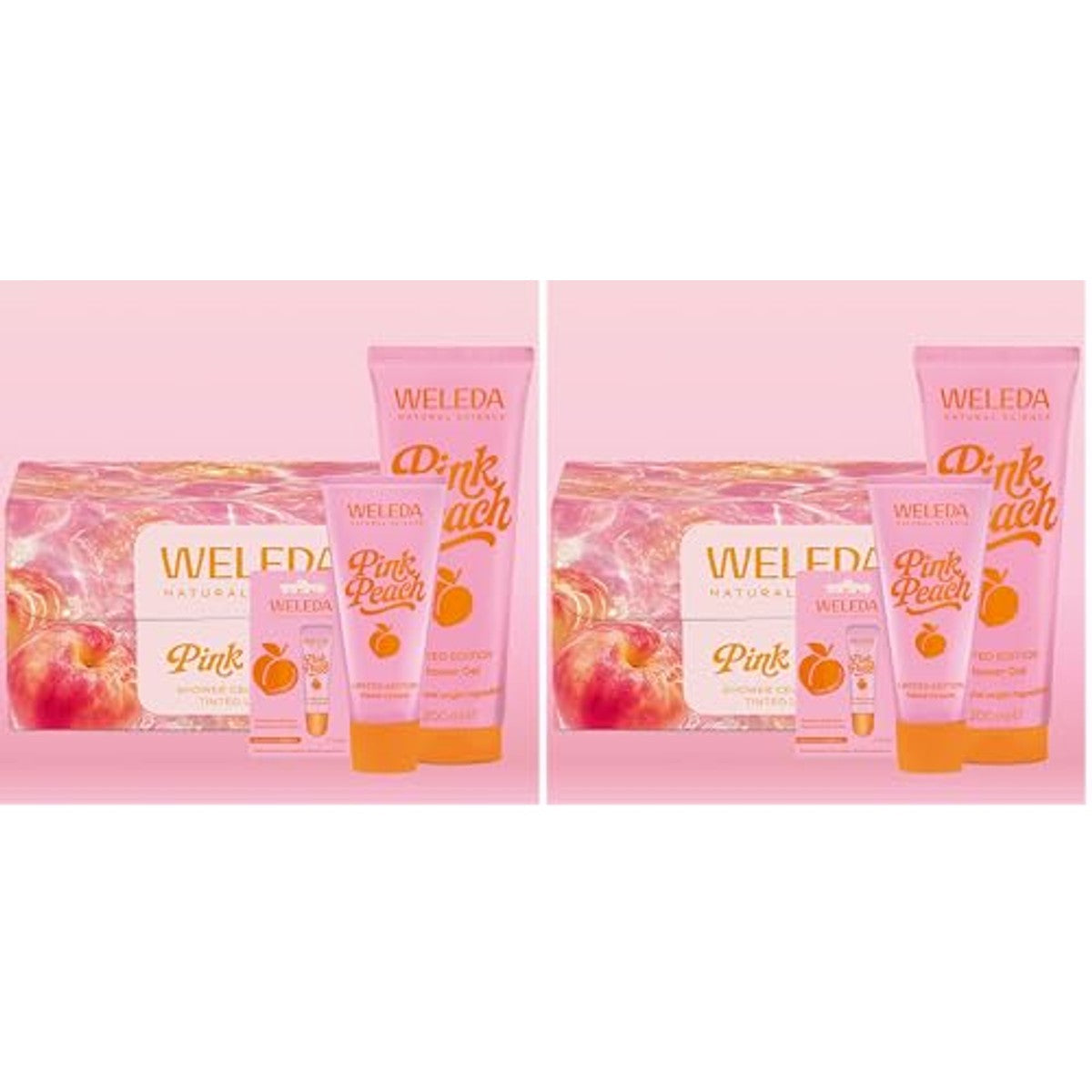 Weleda Bio Pink Peach Limited Edition Geschenkset 3 stuks - 6-pack